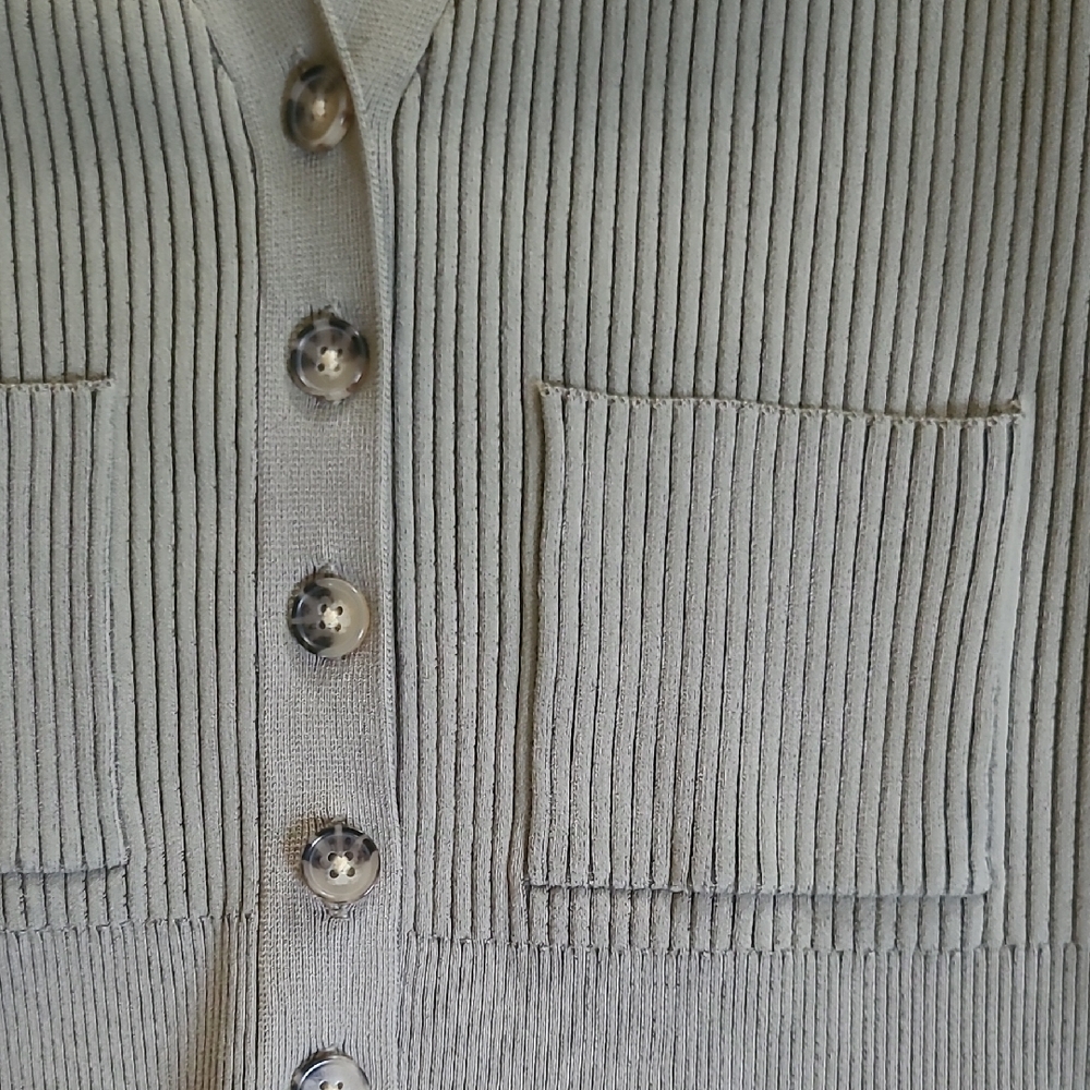Anine Bing Olive Ribbed Knit - Picture 3 of 9